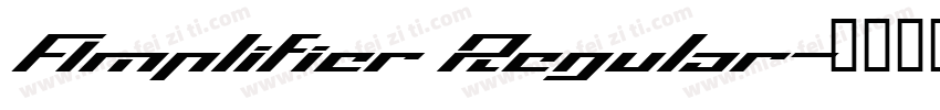 Amplifier Regular字体转换